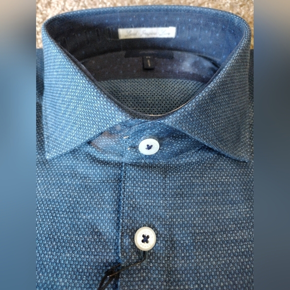 Good Man Brand Blue Men's Long Sleeve Button Down Shirt NWT - Picture 4 of 7